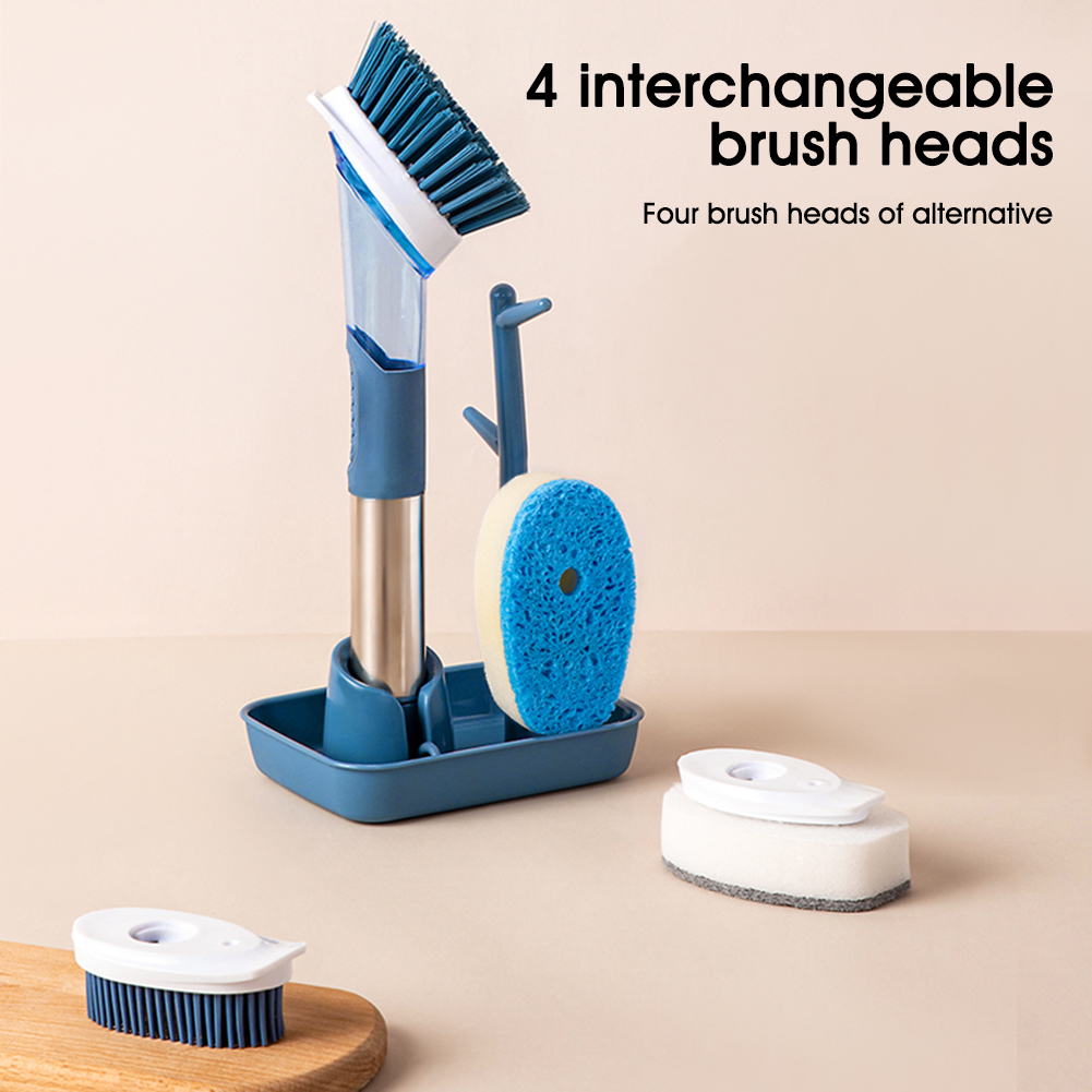 The Ultimate Multifunctional Long-Handled Dish Brush with Oily Sponge - Kitchen And Dinning - Easemill