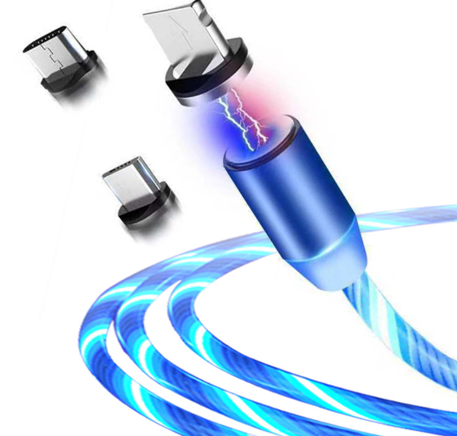 Flowing Light Magic Data Cable Compatible with Apple Devices