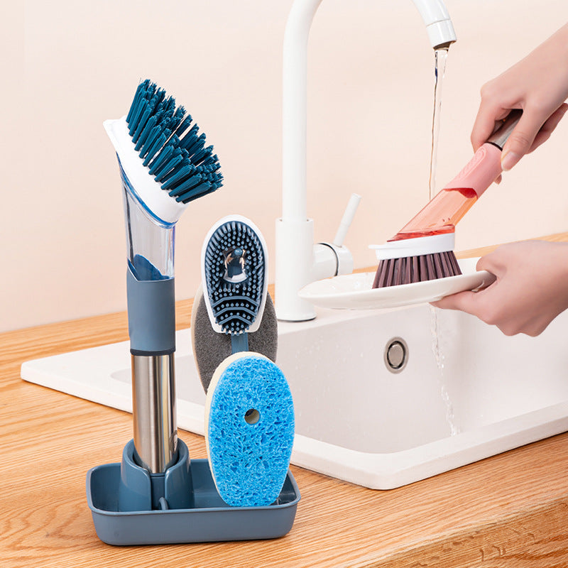 The Ultimate Multifunctional Long-Handled Dish Brush with Oily Sponge - Kitchen And Dinning - Easemill