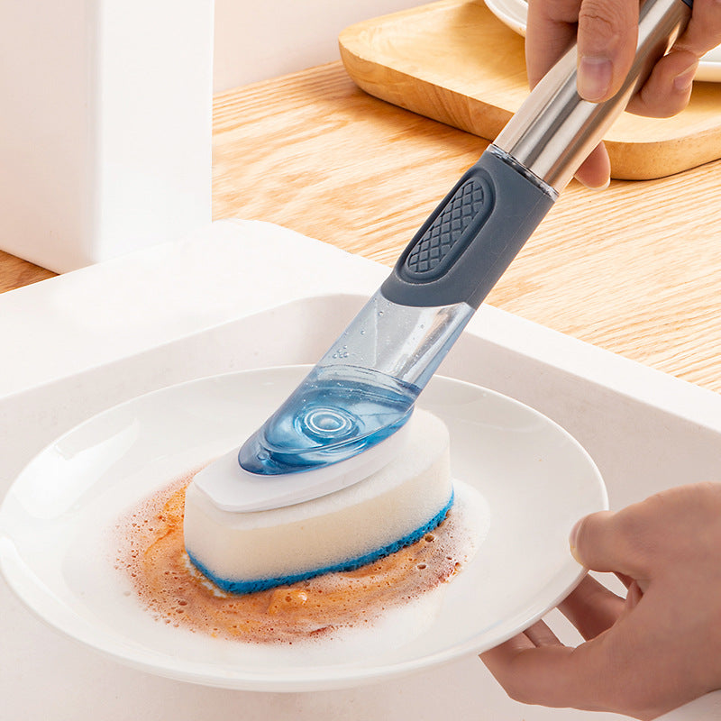 The Ultimate Multifunctional Long-Handled Dish Brush with Oily Sponge - Kitchen And Dinning - Easemill