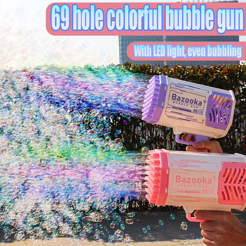 Automatic Bubble Gun for Pomperos With 69 Holes