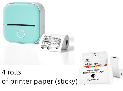 Print Photos and Labels Anywhere with Bluetooth Mini Printer