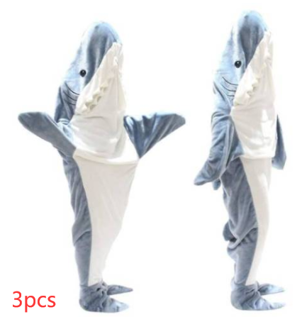 Cartoon Shark Sleeping Bag Dive into Dreamland