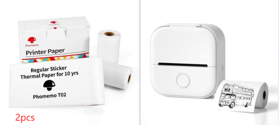 Print Photos and Labels Anywhere with Bluetooth Mini Printer