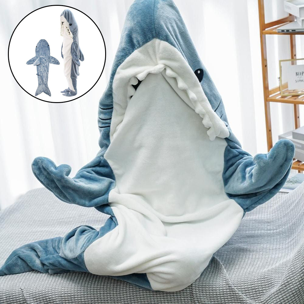 Cartoon Shark Sleeping Bag Dive into Dreamland