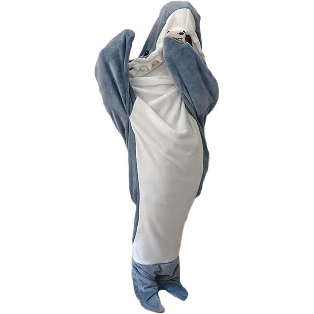 Cartoon Shark Sleeping Bag Dive into Dreamland