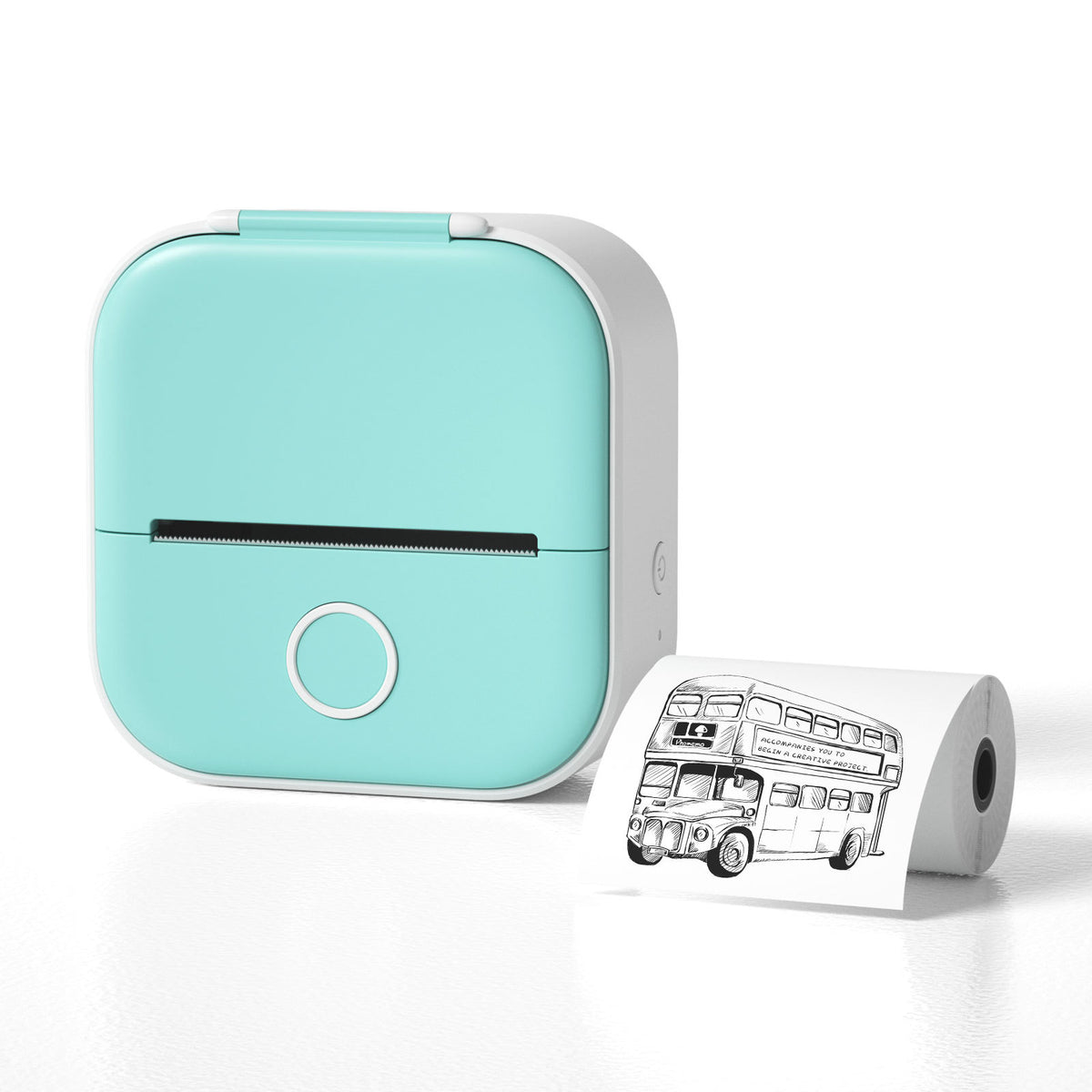 Print Photos and Labels Anywhere with Bluetooth Mini Printer