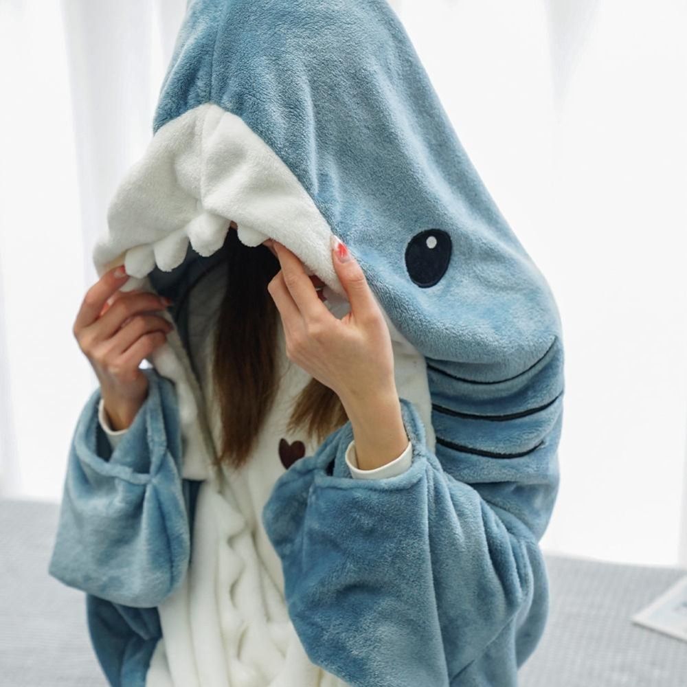 Cartoon Shark Sleeping Bag Dive into Dreamland