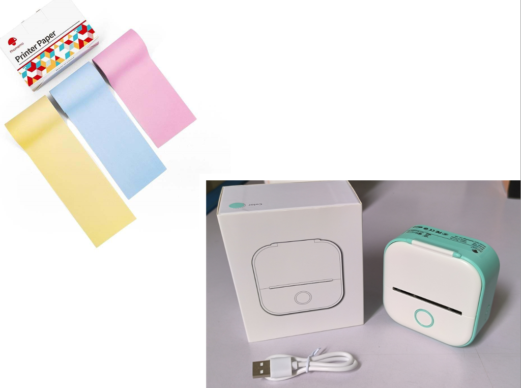 Print Photos and Labels Anywhere with Bluetooth Mini Printer