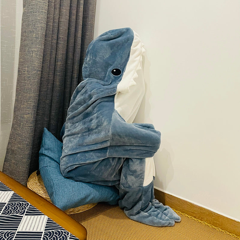 Cartoon Shark Sleeping Bag Dive into Dreamland