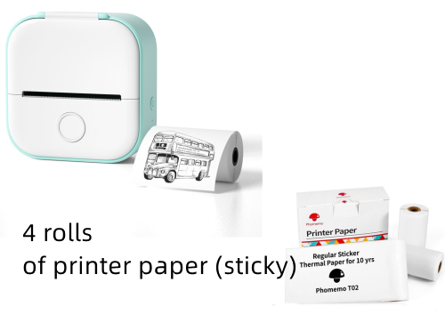 Print Photos and Labels Anywhere with Bluetooth Mini Printer