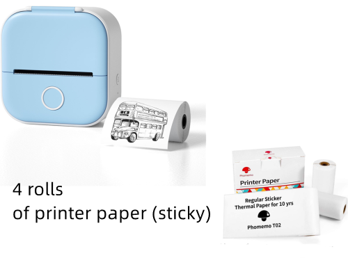 Print Photos and Labels Anywhere with Bluetooth Mini Printer