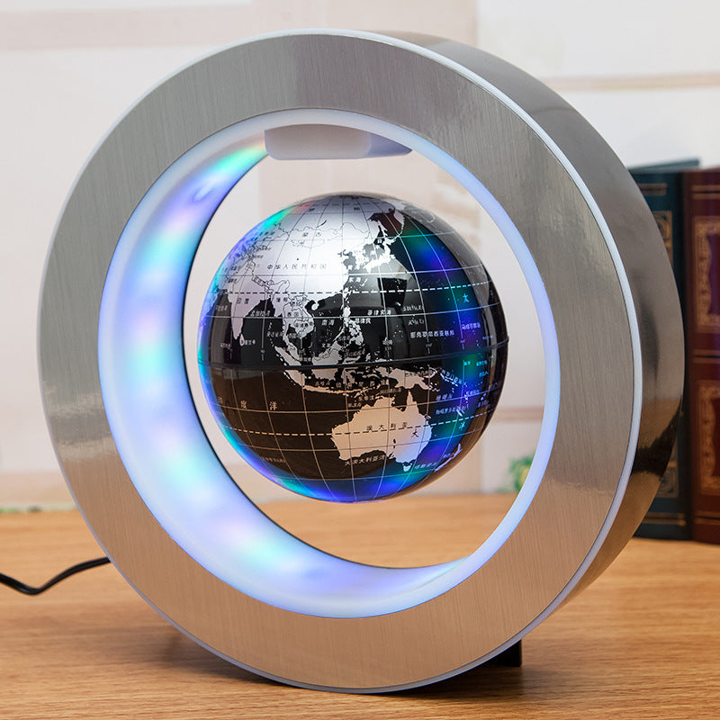 Anti Gravity Round Floating Globe with LED Map