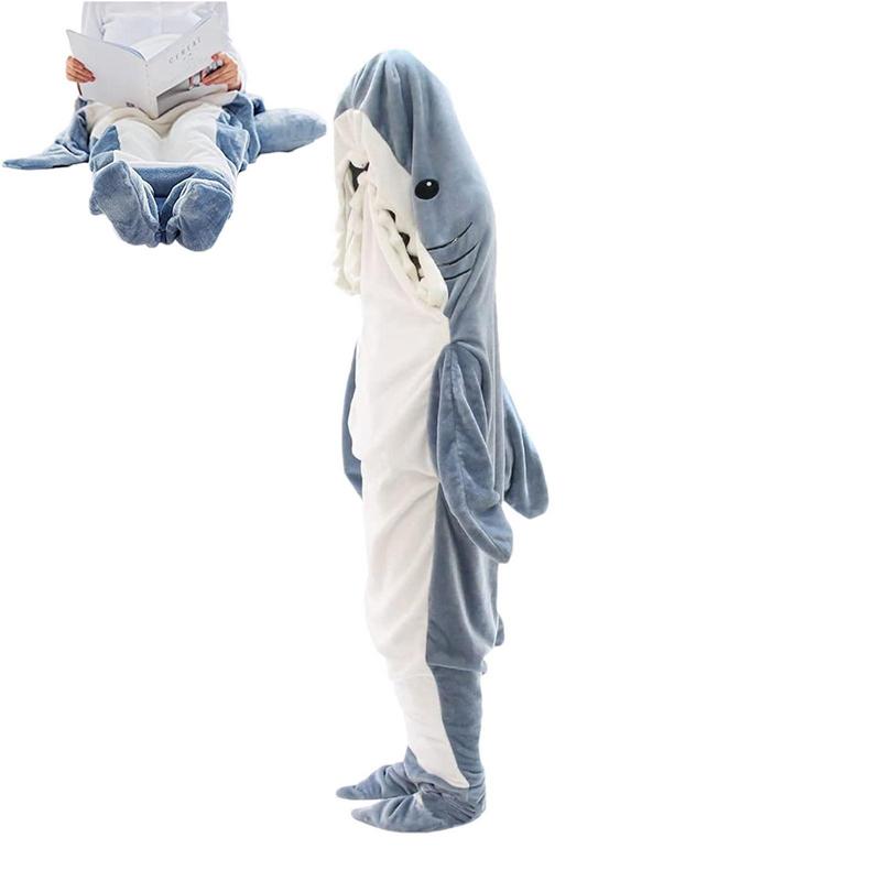 Cartoon Shark Sleeping Bag Dive into Dreamland