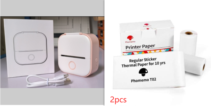 Print Photos and Labels Anywhere with Bluetooth Mini Printer