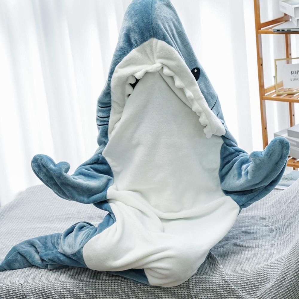 Cartoon Shark Sleeping Bag Dive into Dreamland