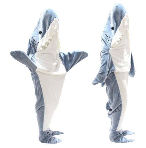 Cartoon Shark Sleeping Bag Dive into Dreamland