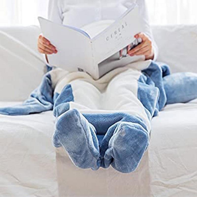 Cartoon Shark Sleeping Bag Dive into Dreamland