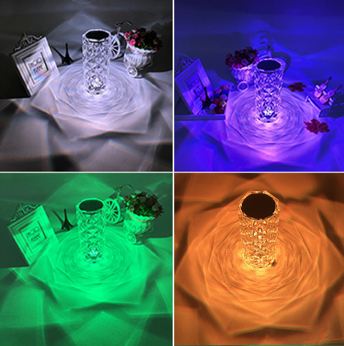 Acrylic Rechargeable Crystal Diamond Lamp - light - Easemill