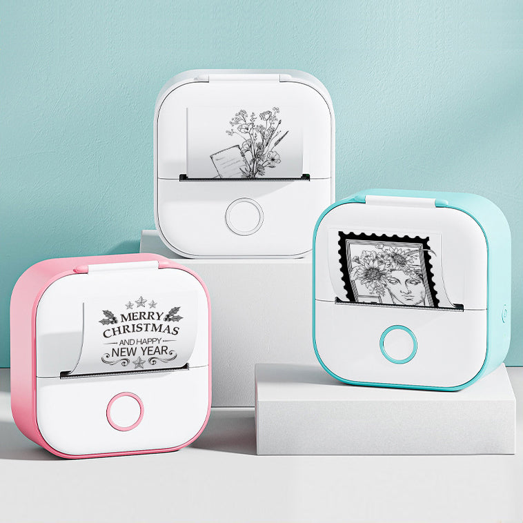 Print Photos and Labels Anywhere with Bluetooth Mini Printer