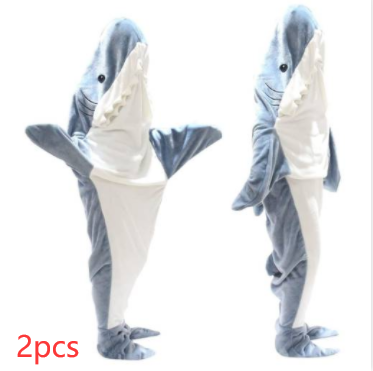 Cartoon Shark Sleeping Bag Dive into Dreamland