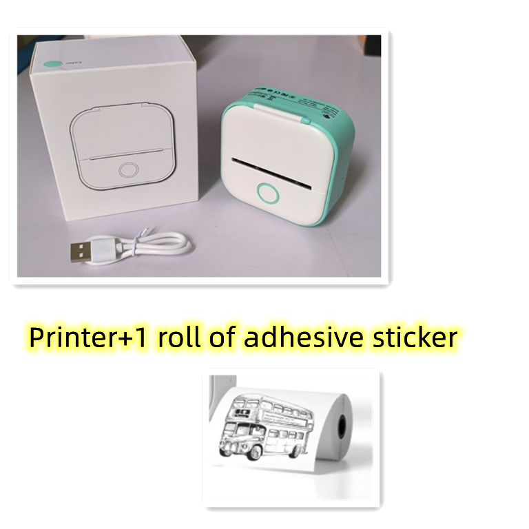 Print Photos and Labels Anywhere with Bluetooth Mini Printer