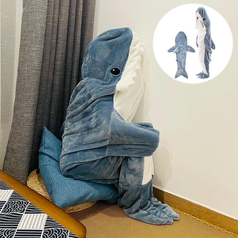 Cartoon Shark Sleeping Bag Dive into Dreamland