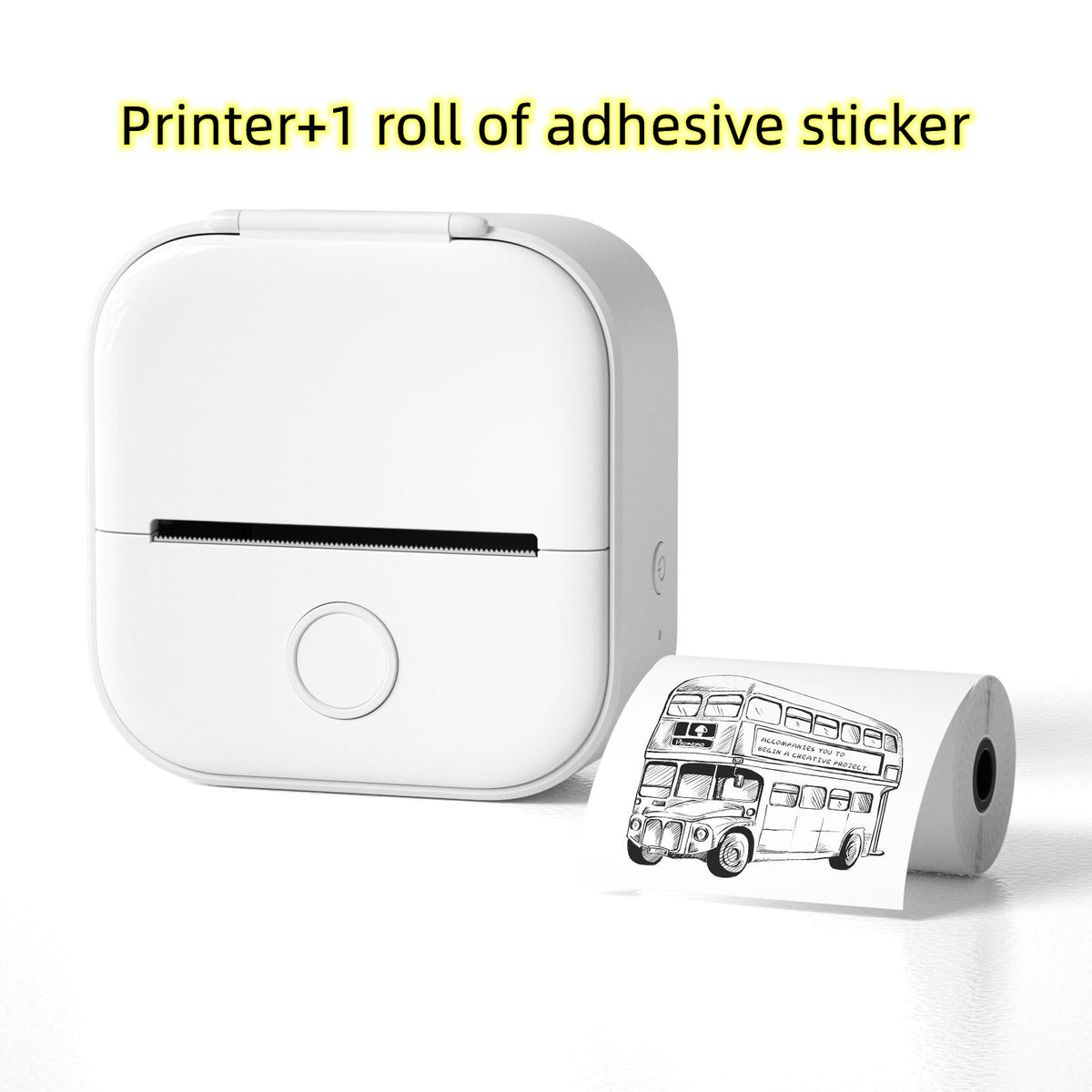 Print Photos and Labels Anywhere with Bluetooth Mini Printer