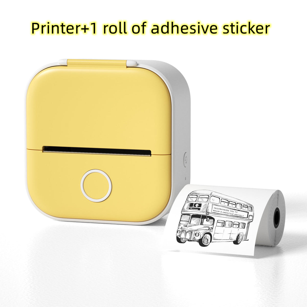 Print Photos and Labels Anywhere with Bluetooth Mini Printer